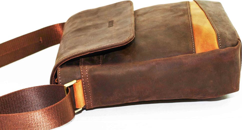 Чоловіча коричнева сумка середнього розміру VATTO (11673)