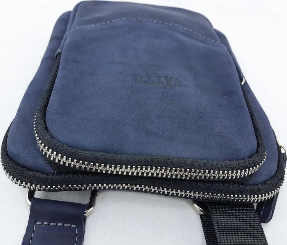 Мужская наплечная сумка планшет из матовой кожи Крейзи VATTO (11872)
