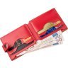 Червоний жіночий гаманець компактного розміру на кнопці SHVIGEL (2416215) - 6