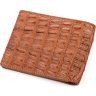 Чоловічий гаманець з натуральної шкіри крокодила коричневого кольору CROCODILE LEATHER (024-18163) - 2