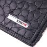 Черный женский кожаный кошелек с цветочным тиснением KARYA (2421333) - 6
