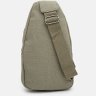 Зеленая мужская тактическая сумка-слинг из текстиля Monsen (22163) - 3