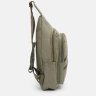 Зеленая мужская тактическая сумка-слинг из текстиля Monsen (22163) - 4