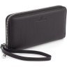 Чоловічий гаманець-клатч із натуральної шкіри чорного кольору на змійці ST Leather 1767431 - 1