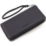 Чоловічий гаманець-клатч із натуральної шкіри чорного кольору на змійці ST Leather 1767431 - 3