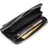 Чоловічий гаманець-клатч із натуральної шкіри чорного кольору на змійці ST Leather 1767431 - 7
