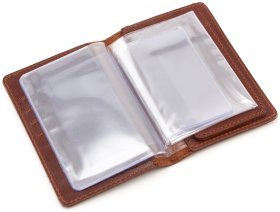 Обкладинка для авто документів кольору коньяк ST Leather (16572)