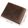 Мужское портмоне из винтажной кожи коричневого цвета без застежки Vintage 2414230 - 3