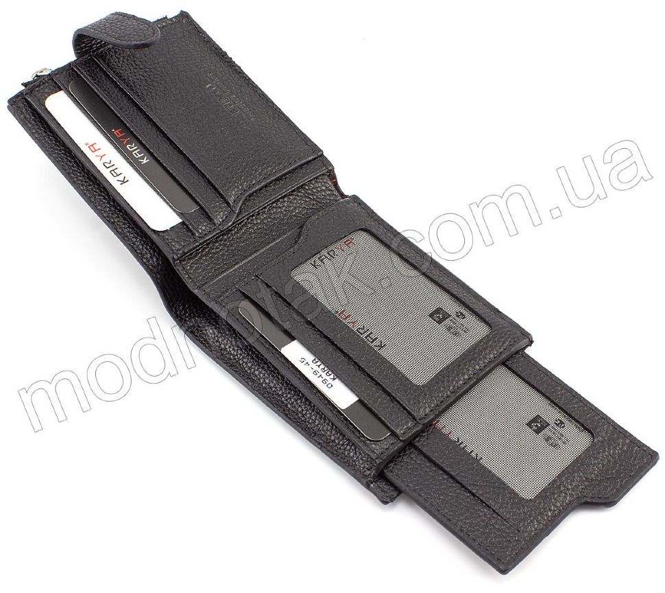 Черный кожаный кошелек оригинального стиля KARYA (0949-45)