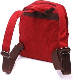 Бордовый женский рюкзак среднего размера из текстиля Vintage 2422245