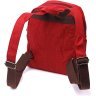 Бордовый женский рюкзак среднего размера из текстиля Vintage 2422245 - 2
