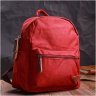 Бордовый женский рюкзак среднего размера из текстиля Vintage 2422245 - 7