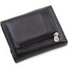 Мініатюрний жіночий гаманець із натуральної шкіри чорного кольору на магніті Marco Coverna 68631 - 3