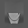 Кожаная плетеная женская сумка-кроссбоди черного цвета BlankNote Пазл M 78731 - 5