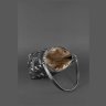 Кожаная плетеная женская сумка-кроссбоди черного цвета BlankNote Пазл M 78731 - 6
