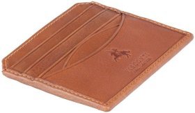 Светло-коричневый маленький картхолдер из натуральной кожи Visconti Mendel 68831