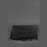 Жіноча сумка-кроссбоді з гладкої шкіри чорного кольору на ланцюжку BlankNote Еліс 78831 - 4