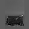 Женская сумка-кроссбоди из гладкой кожи черного цвета на цепочке BlankNote Элис 78831 - 6