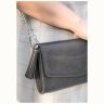 Женская сумка-кроссбоди из гладкой кожи черного цвета на цепочке BlankNote Элис 78831 - 9