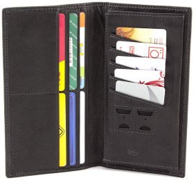 Мужской кожаный купюрник на магнитах MD Leather Collection (16735)