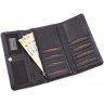 Чорний гаманець потрійного складання з натуральної шкіри Tony Bellucci (12439) - 6