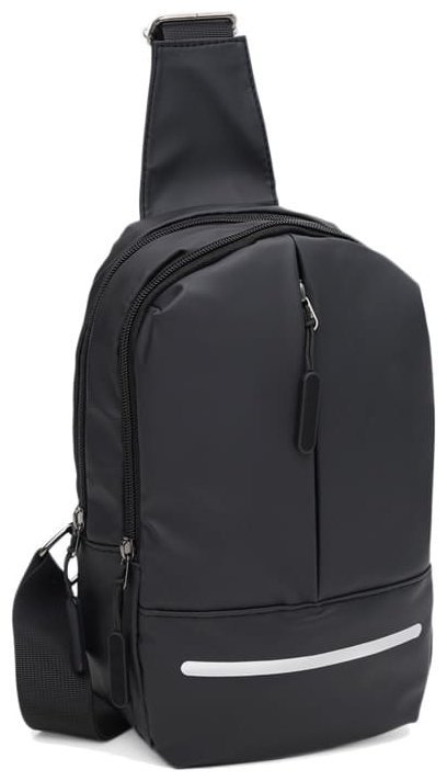 Стильный мужской рюкзак на одну лямку черного цвета Monsen 89931 modnotak фото №1