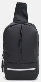 Стильный мужской рюкзак на одну лямку черного цвета Monsen 89931