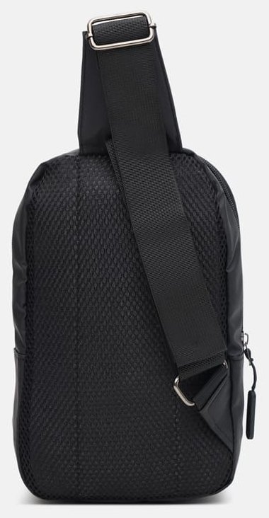 Стильный мужской рюкзак на одну лямку черного цвета Monsen 89931 modnotak фото №3