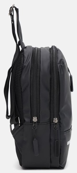 Стильный мужской рюкзак на одну лямку черного цвета Monsen 89931 modnotak фото №4