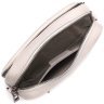 Женская сумка-кроссбоди из натуральной кожи белого цвета на плечевом ремешке Vintage 2422295 - 4