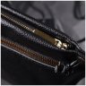 Класична жіноча сумка із фактурної шкіри чорного кольору з плечовим ремінцем Vintage 2422395 - 8