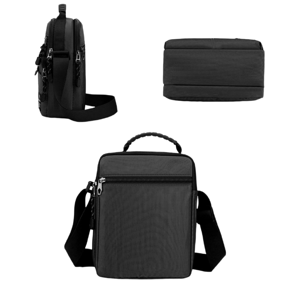 Мужская сумка барсетка из прочного текстиля черного цвета Confident 90732 modnotak фото №8