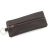 Велика шкіряна ключниця темно-коричневого кольору з блискавичною застібкою ST Leather 70832 - 1