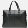 Мужская классическая сумка из фактурной кожи черного цвета Keizer (15621) - 3