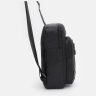 Черная повседневная мужская сумка-слинг из текстиля с принтом Monsen 71532 - 4