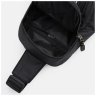 Чорна повсякденна чоловіча сумка-слінг із текстилю з принтом Monsen 71532 - 5