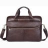 Якісна сумка під ноутбук з натуральної шкіри коричневого кольору VINTAGE STYLE (14641) - 2