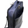 Шкіряний міський рюкзак синього кольору з натуральної шкіри із відділенням під ноутбук TARWA (19860) - 7