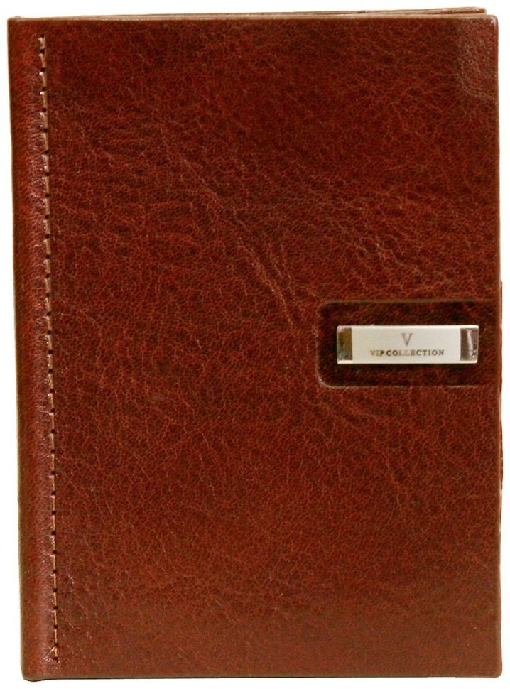 Кожаный блокнот Platinum в коньячном цвете Vip Collection 102532 фото №1 Кожаный блокнот Platinum в коньячном цвете Vip Collection 102532 modnotak фото №1