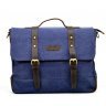 Текстильная мужская сумка-портфель яркого синего цвета с клапаном TARWA (19914) - 2