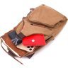 Текстильная мужская сумка-рюкзак через плечо с USB кабелем Vintage (2421222) - 6
