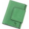 Зеленый женский кошелек из натуральной кожи Grande Pelle (15728) - 3