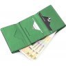 Зелений жіночий гаманець з натуральної шкіри Grande Pelle (15728) - 5