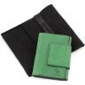 Зелений жіночий гаманець з натуральної шкіри Grande Pelle (15728) - 6
