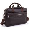 Кожаная мужская коричневая сумка для ноутбука большого размера Tiding Bag (15735) фото №1 Кожаная мужская коричневая сумка для ноутбука большого размера Tiding Bag (15735) modnotak фото - 1