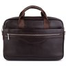 Кожаная мужская коричневая сумка для ноутбука большого размера Tiding Bag (15735) - 3