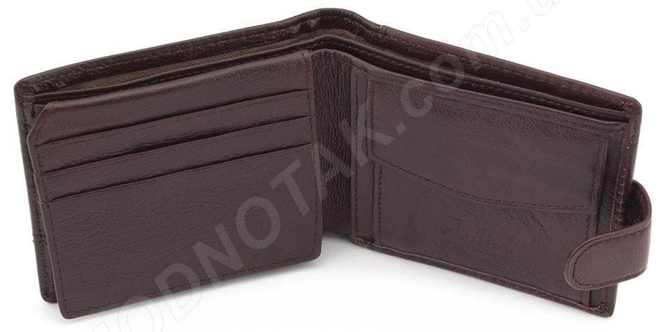 Класичне чоловіче шкіряне портмоне коричневого кольору Tailian (18179)