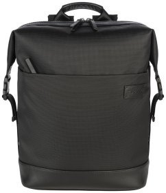 Діловий рюкзак із вставками з натуральної шкіри з відділенням для нотубука до 14" Tucano Modo Premium чорного кольору 103632