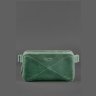 Поясная мужская сумка зеленого цвета из винтажной кожи BlankNote Dropbag Maxi (12689) - 3