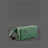 Поясная мужская сумка зеленого цвета из винтажной кожи BlankNote Dropbag Maxi (12689) - 4